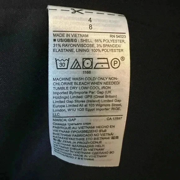 Gap Glen Plaid Black Blazer - Picture 10 of 11